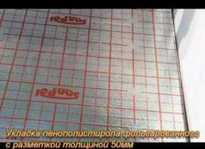 Маты пенополистирольные фольгированные Санпол 50 мм
