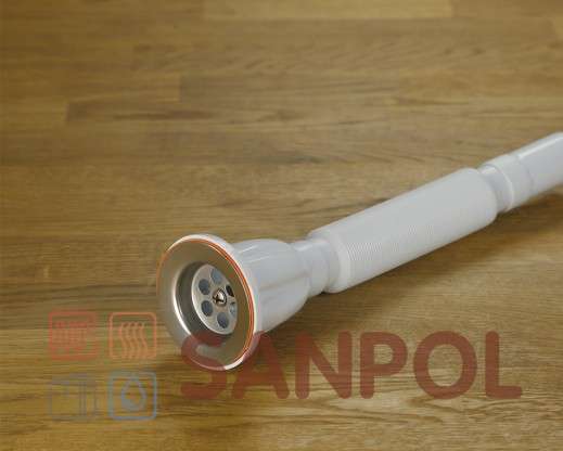 Гофросифон для раковины KL01 с решеткой из н/ж стали