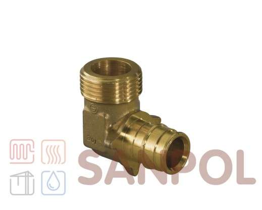 Фитинг для труб угловой с наружной резьбой