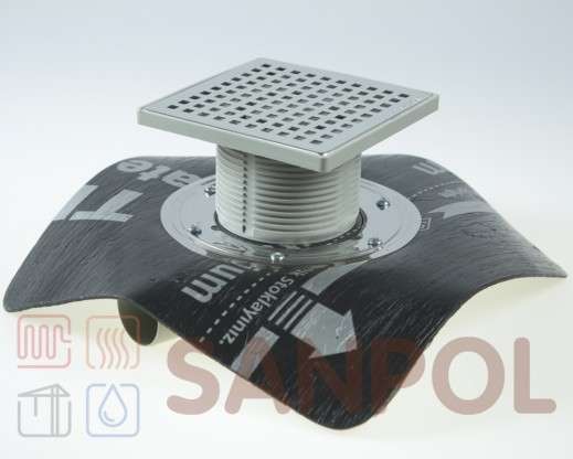 Канализационные трапы с прижимным фланцем