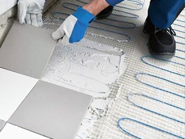 Монтаж електричної теплої підлоги під плитку