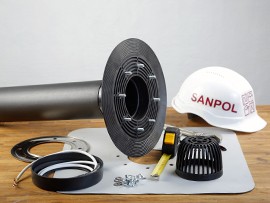 Монтаж кровельных воронок