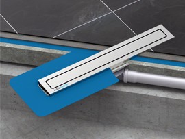 Установка душевого лотка